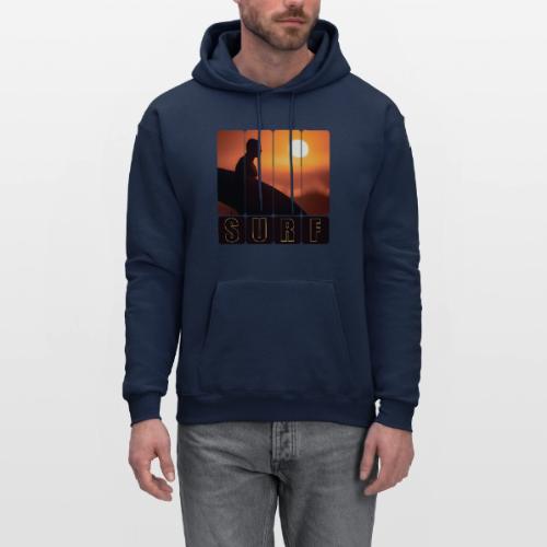 Surfing: Sunset Surf Panels - Men's Hoodie