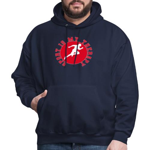 Sport Is My Therapy – Running Motivation Badge - Men's Hoodie