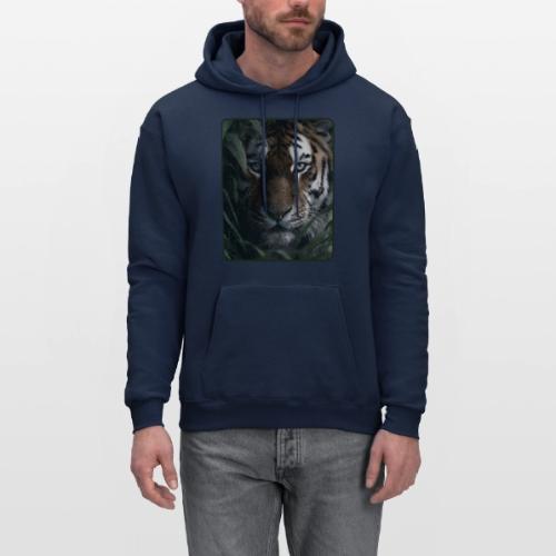 Tiger Jungle Eyes Wildlife Design - Men's Hoodie