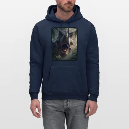 T Rex Jungle Roar Design - Men's Hoodie