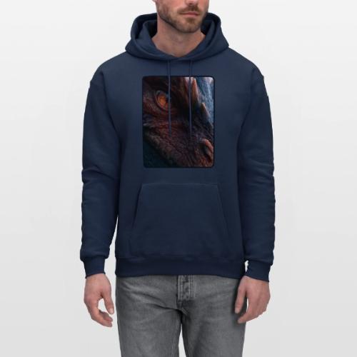 Fierce Ancient Dragon Portrait Design - Men's Hoodie