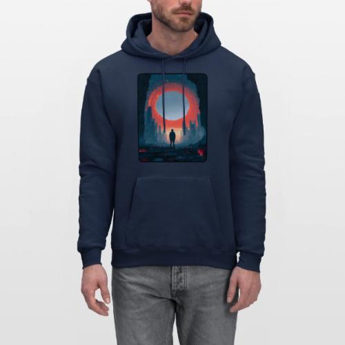 Cosmic Portal Future City Design - Men's Hoodie