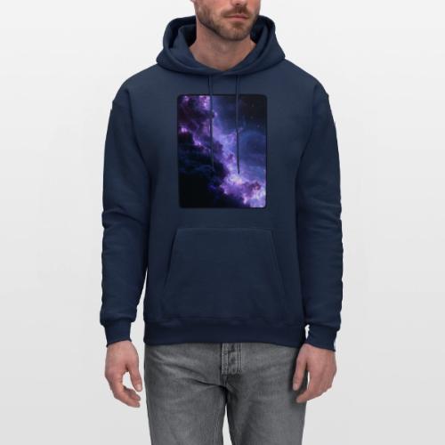 Purple Nebula Space Design - Men's Hoodie