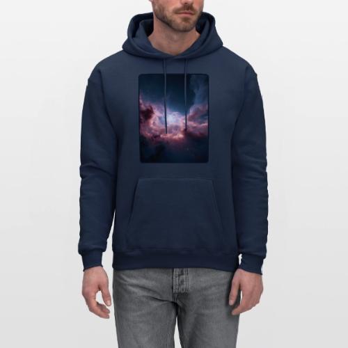 Radiant Cosmic Nebula Artwork - Men's Hoodie