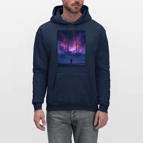 Cosmic Supernova Night Design - Men's Hoodie