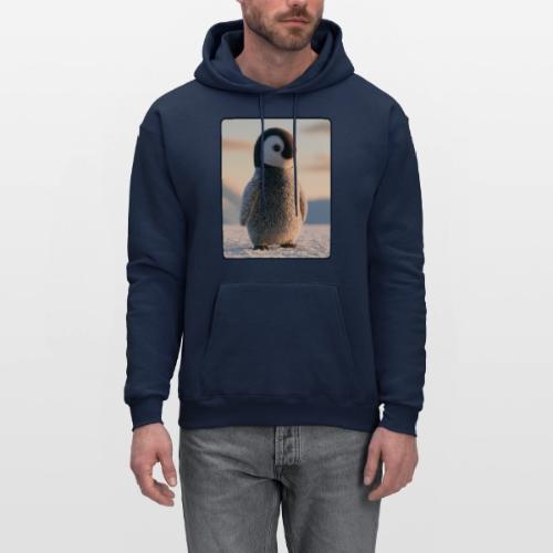 Cute Penguin Chick Sunrise Design - Men's Hoodie