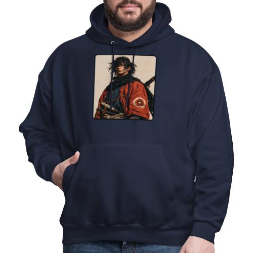 Young Samurai Warrior Portrait - Men's Hoodie