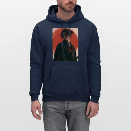 Samurai Beneath the Red Sun - Men's Hoodie