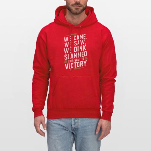 Dink Your Way to Victory! Funny Pickleball Design - Men's Hoodie