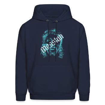 Messiah - Men's Hoodie - navy - Front - Elias (183cm)