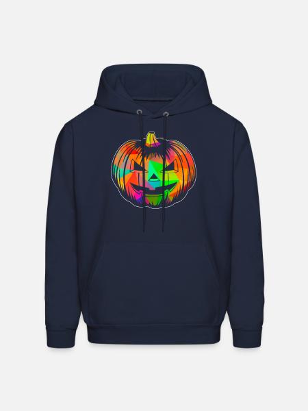 Pumpkin Polygon - Men's Hoodie - navy
