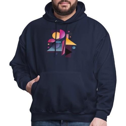 Color Pulse Geometry - Men's Hoodie