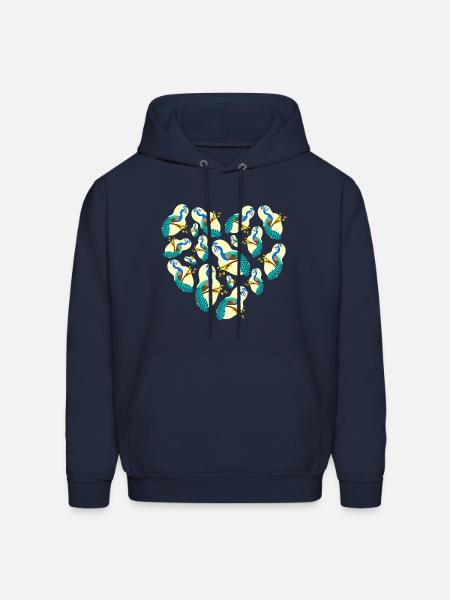 peacock - Men's Hoodie - navy