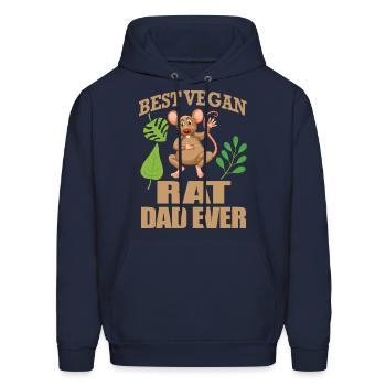 rat - Men's Hoodie - navy - Front - Elias (183cm)