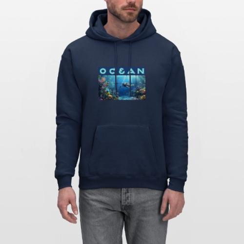 Ocean: Turtle Drift - Men's Hoodie