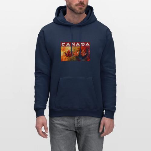 Painted Canada Leaves - Men's Hoodie