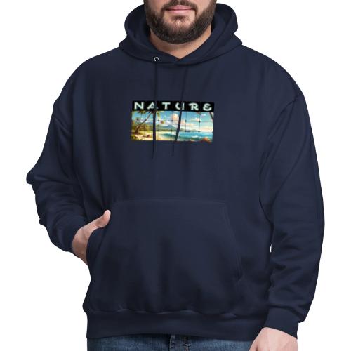 Nature: Sun-Kissed Shore - Men's Hoodie