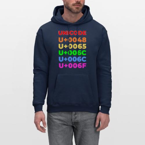 Hello, in unicode - Men's Hoodie