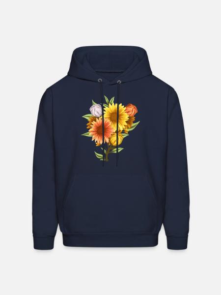 Sunflower Seeds - Men's Hoodie - navy