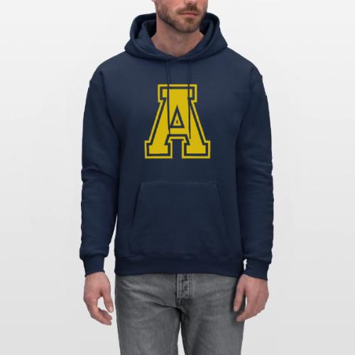 Letter A – Capital Athletic Alphabet Monogram - Men's Hoodie
