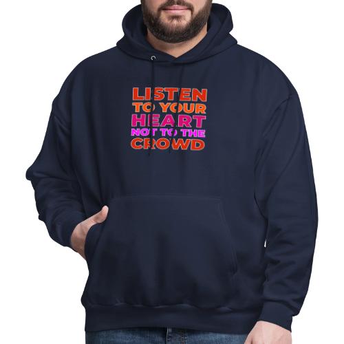Heart Over Hype - Men's Hoodie