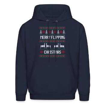 Ugly Pill Machine Pill Wizard - Men's Hoodie - navy - Front - Elias (183cm)