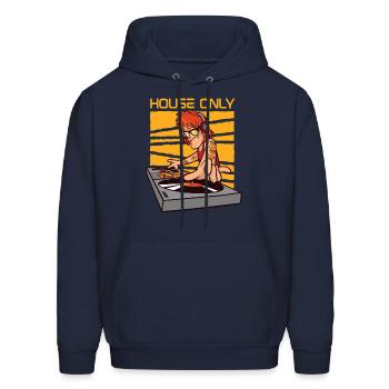 House Only Deejay House Music Edm House Music Dj - Men's Hoodie - navy - Front - Elias (183cm)