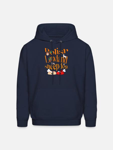 Polish lowland sheepdog - Men's Hoodie - navy