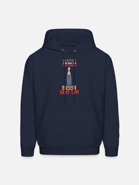 Beer Suit Up - Men's Hoodie - navy