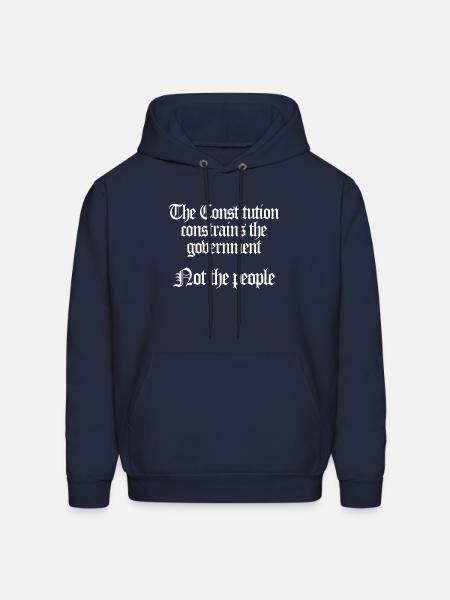 Constitution Constrains The Government - Men's Hoodie - navy
