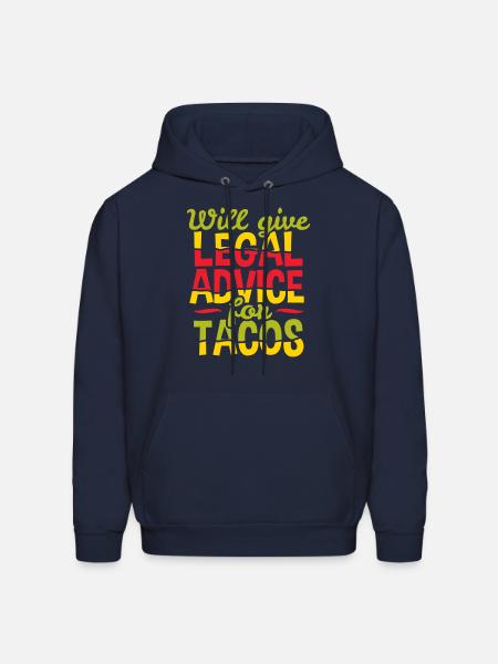 Lawyer Legal Advice Taco - Men's Hoodie - navy