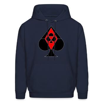 Card Suit - Men's Hoodie - navy - Front - Elias (183cm)
