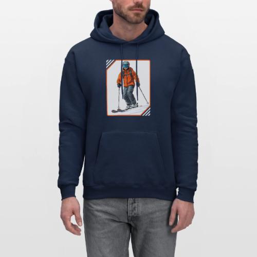 Skiing Thrill Ride - Men's Hoodie