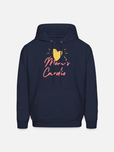 Mom s Cardio - Men's Hoodie - navy