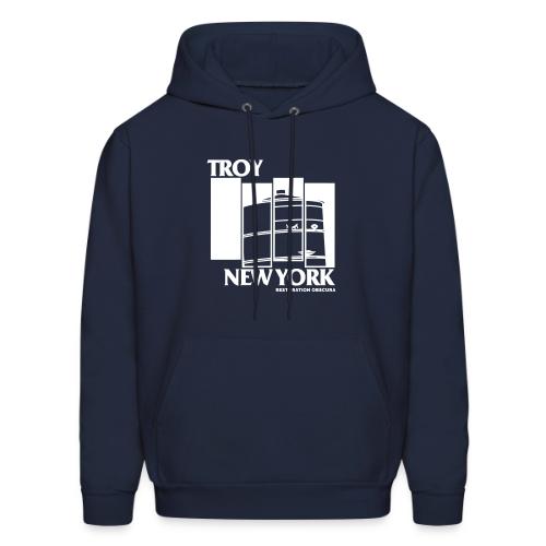 RO Troy, New York Flag Logo - Men's Hoodie