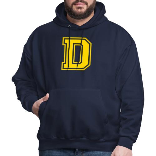 Letter D – Capital Athletic Alphabet Monogram - Men's Hoodie