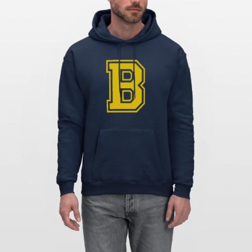 Letter B – Capital Athletic Alphabet Monogram - Men's Hoodie