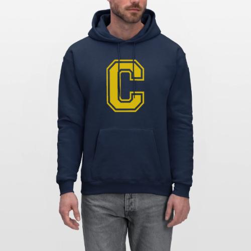 Letter C – Capital Athletic Alphabet Monogram - Men's Hoodie