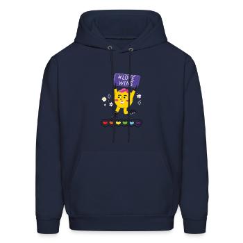 LGBT transgender love wins - Men's Hoodie - navy - Front - Elias (183cm)
