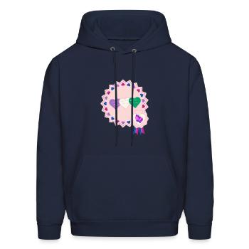 LGBT love wins - Men's Hoodie - navy - Front - Elias (183cm)