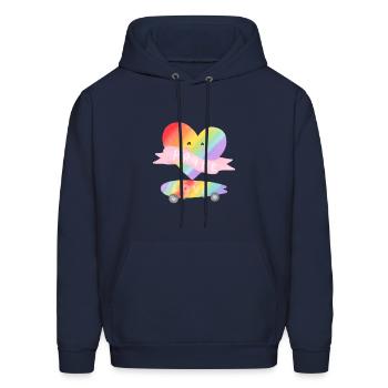 cute love pride - Men's Hoodie - navy - Front - Elias (183cm)