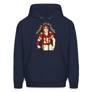 Get Loud KC - Men's Hoodie - navy - Front - Elias (183cm)