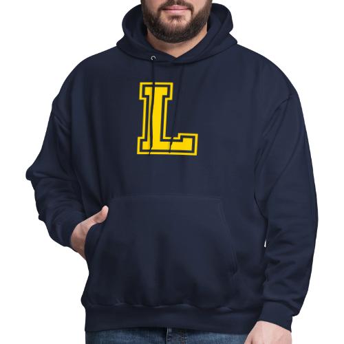 Letter L – Capital Athletic Alphabet Monogram - Men's Hoodie