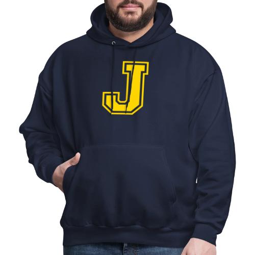 Letter J – Capital Athletic Alphabet Monogram - Men's Hoodie