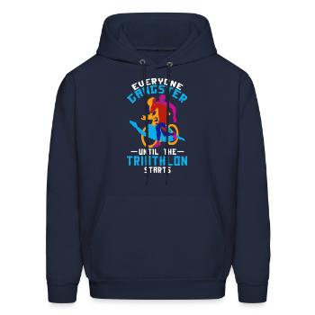 Triathlon - Men's Hoodie - navy - Front - Elias (183cm)