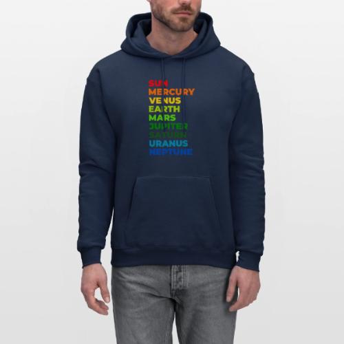 Color the solar system - Men's Hoodie
