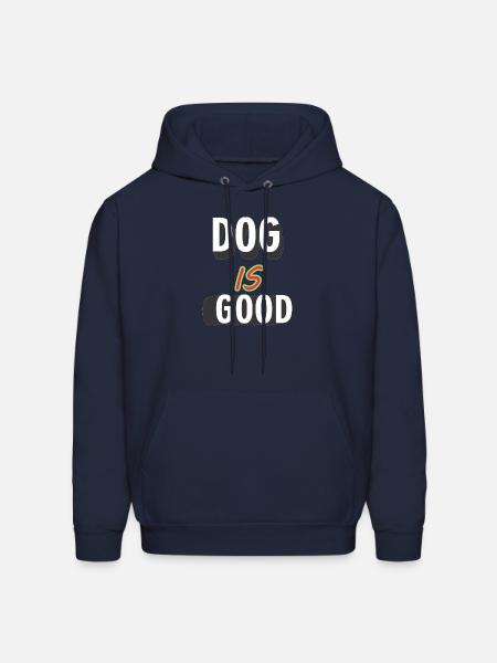 DOG IS GOOD - Men's Hoodie - navy