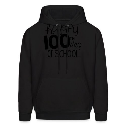 Happy 100th Day of School Chalk Teacher T-Shirt - Men's Hoodie