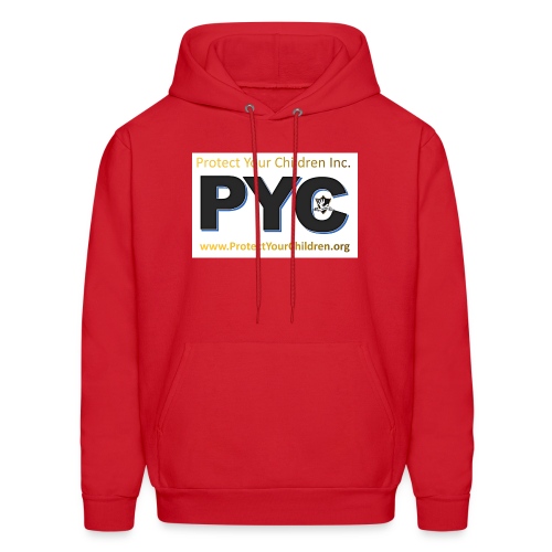 PYC Logo on the front and Happy Kids on the back - Men's Hoodie