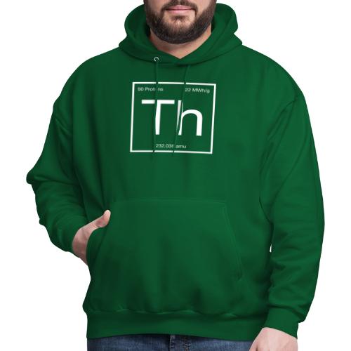 Thorium. Double-sided design. White text. - Men's Hoodie